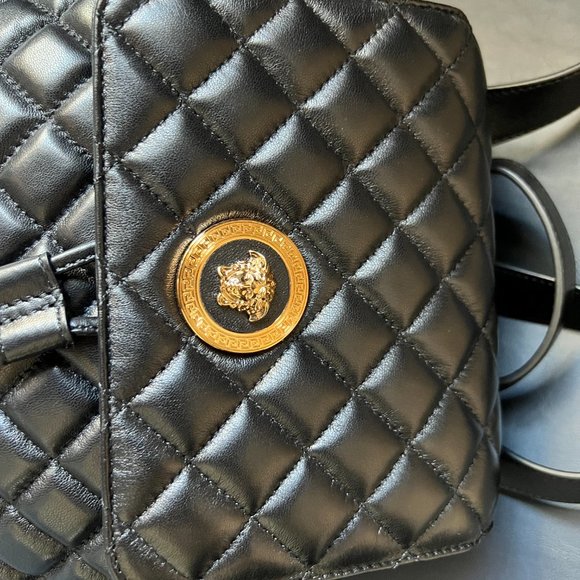 VERSACE Medusa Quilted Leather Backpack - Picture 9 of 12